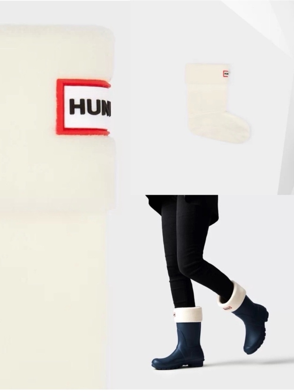 Hunter Boot Fleece Boot Socks
